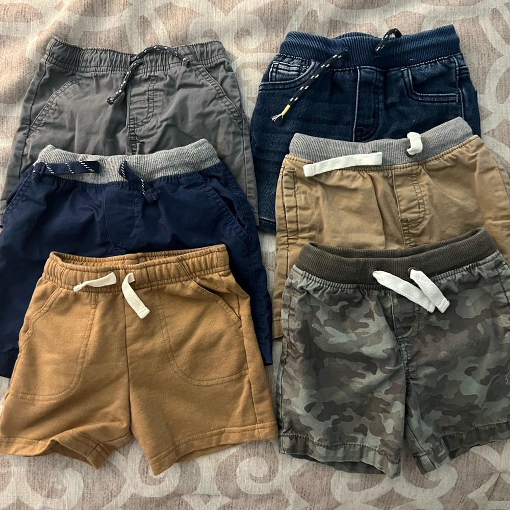 Bundle of toddler boy shorts. Size 24 months and 2T.
